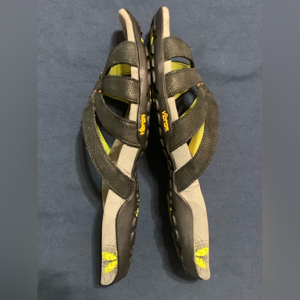 Abeo Farren Black Neutral Post Sandals Women’s Size 9 - Picture 3 of 8